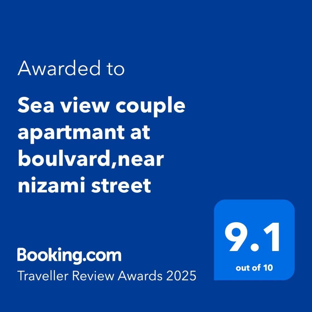 Sea View Couple Apartmant At Boulvard,Near Nizami Street Baku Exterior foto